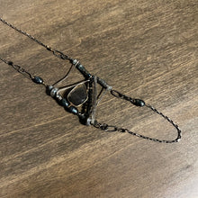 Load image into Gallery viewer, Wire Wrapped Labradorite Drape Necklace
