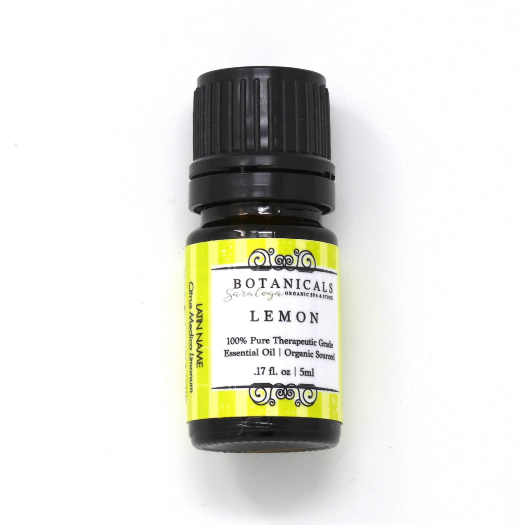 Essential Oil: Lemon - Organic (5ml) - Saratoga Botanicals, LLC