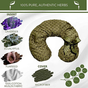 Green Dot Neck Eucalyptus Pillow - Sonoma Lavender - Saratoga Botanicals, LLC
