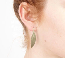Load image into Gallery viewer, Petite Herb Sage Wire Earring - Saratoga Botanicals, LLC
