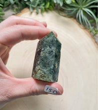 Load image into Gallery viewer, Prehnite Tower- Copper Ashes - Saratoga Botanicals, LLC
