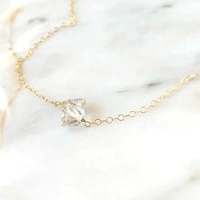 Load image into Gallery viewer, Quartz Crystal Diamond Necklace (Gold Filled or Sterling Silver) - Saratoga Botanicals, LLC
