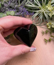 Load image into Gallery viewer, Rainbow Obsidian Heart- Copper Ashes - Saratoga Botanicals, LLC
